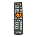 Black L336 universal learning remote control with infrared transmitter and standard entertainment button layout