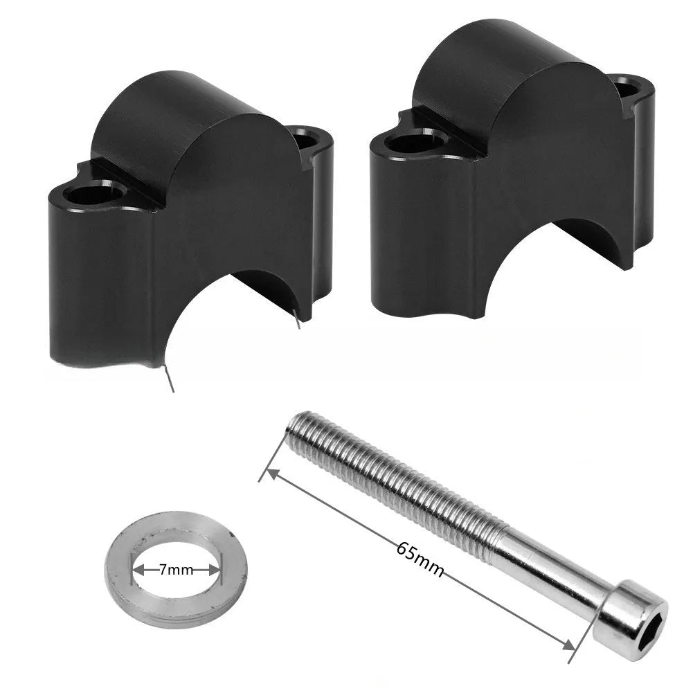 Motorcycle lifting code made from CNC aluminium alloy, available in black or silver, 22mm or 28mm diameter