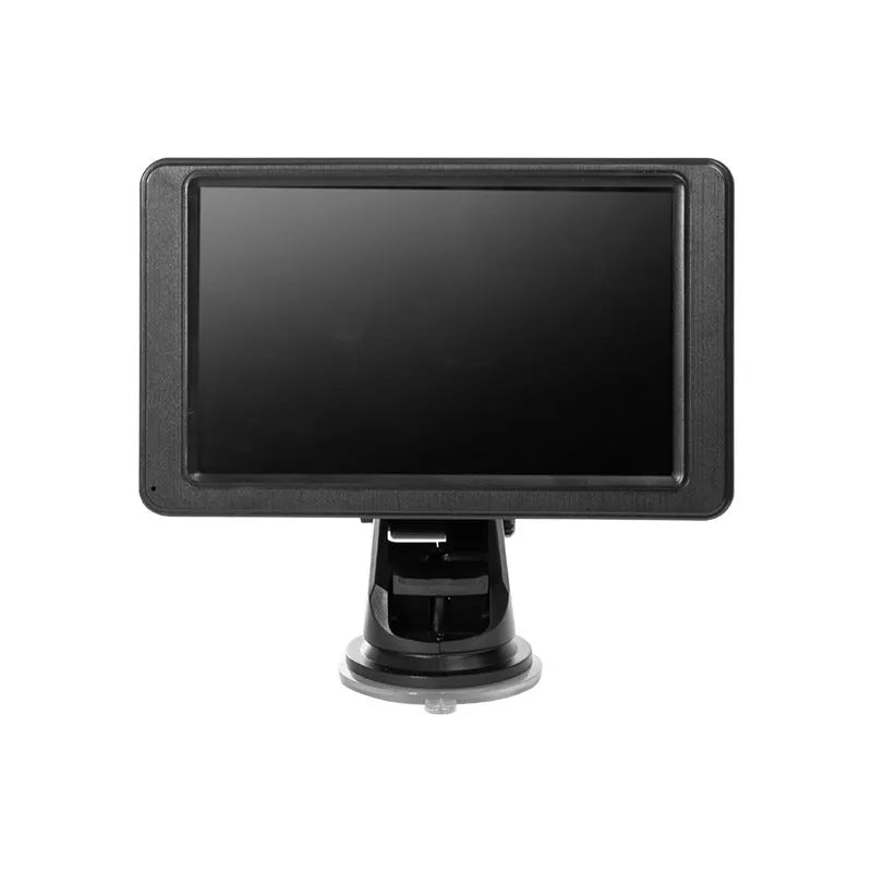 Black vehicle-mounted MP5 player with 7-inch screen on universal car bracket