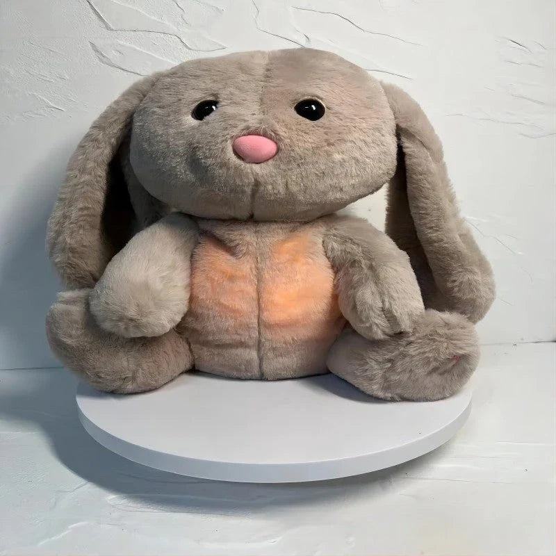 Comforting Breathing Bunny Plush - Soothing Sensory Toy for Newborns and Infants