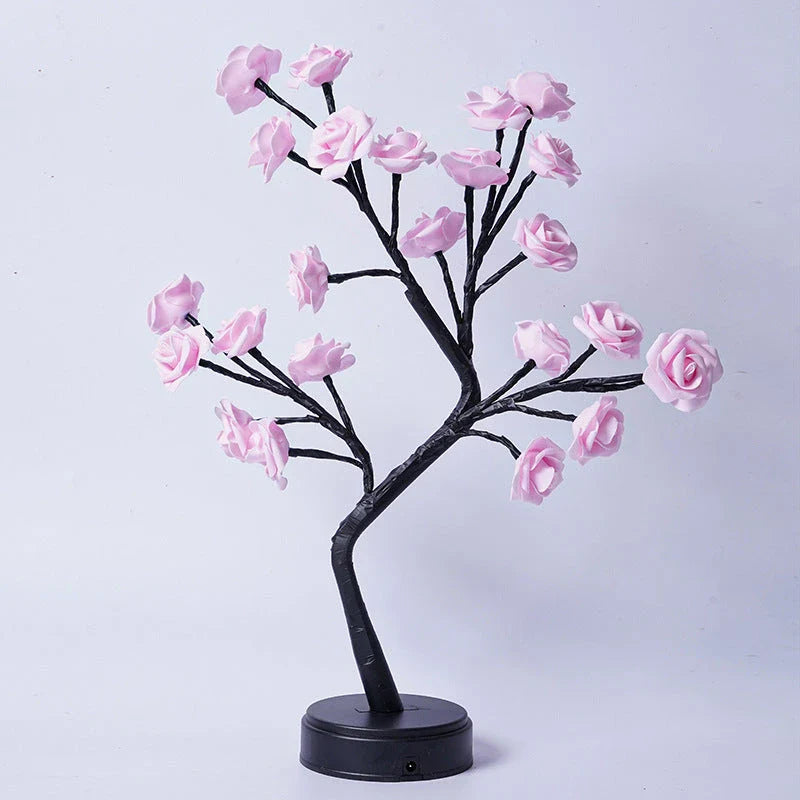 USB LED rose table lamp in various colors for romantic and decorative lighting