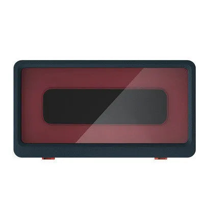 White bathroom waterproof mobile phone box holder with ABS plastic construction and anti-fog design
