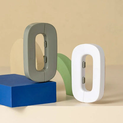 Refrigerator safety lock for toddlers in white and grey with bayonet design