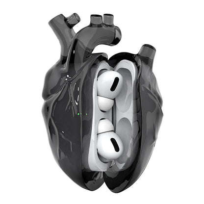 AirPods protective case showing charging port access and colour options