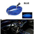 6-metre flexible USB LED car interior ambient lighting strip in multiple colour options