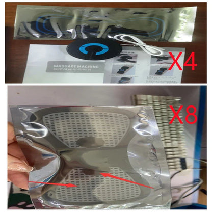 HQ-185 Mini Electric Shoulder and Neck Massager in black with massage patch