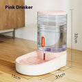Automatic pet drinker and feeder with 3.8-litre capacity in blue colour option