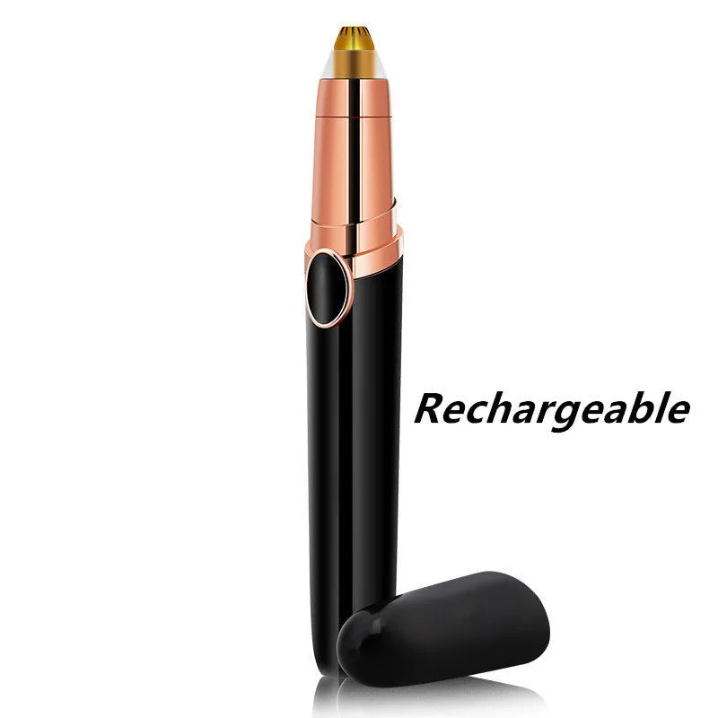 Multifunction second-generation eyebrow trimmer in white, black, and red with compact box