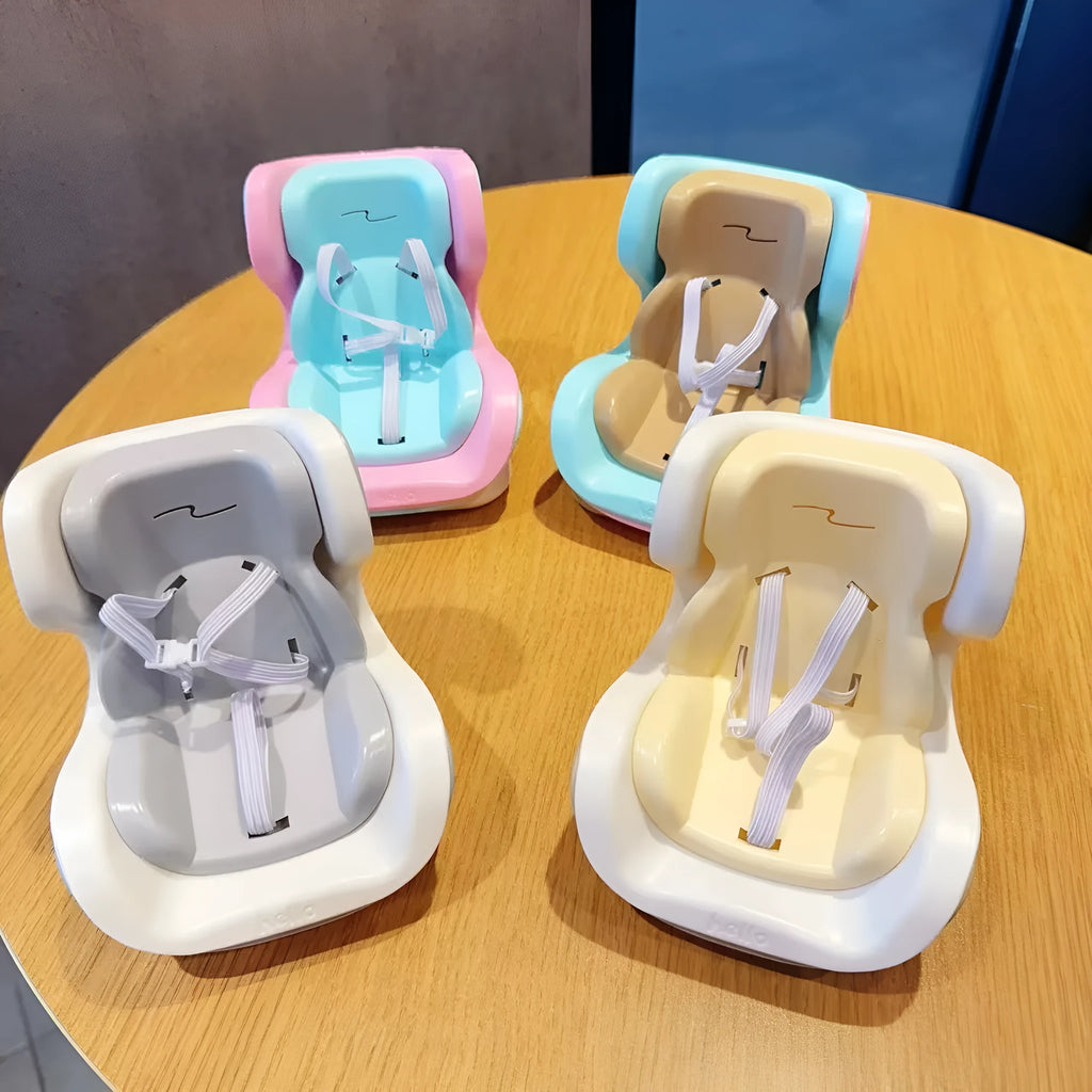 Cute cartoon car ornament doll accessory with magnetic base and air outlet clips in milk tea colour