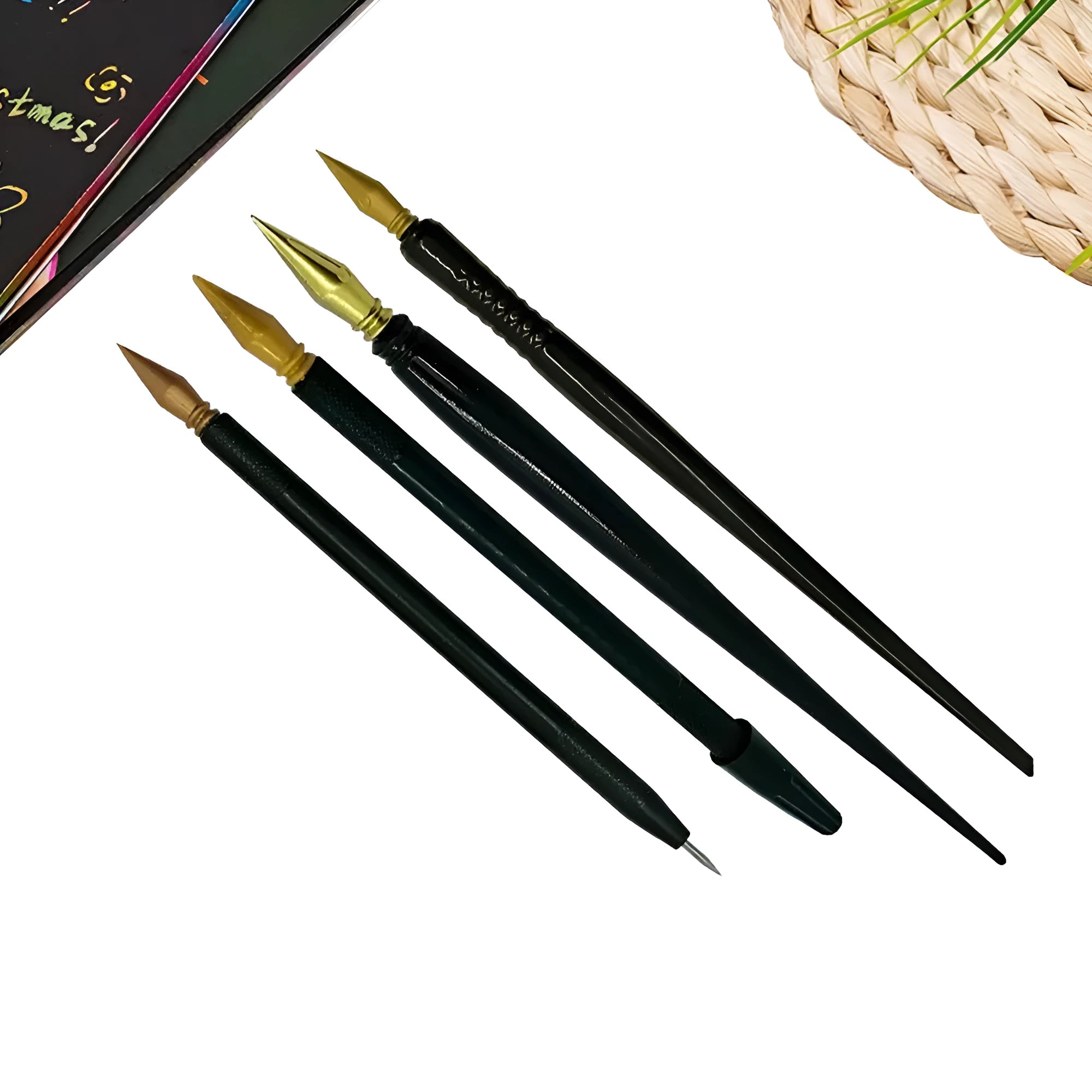 PS plastic scratching pen for children's scratch art paper drawing activities