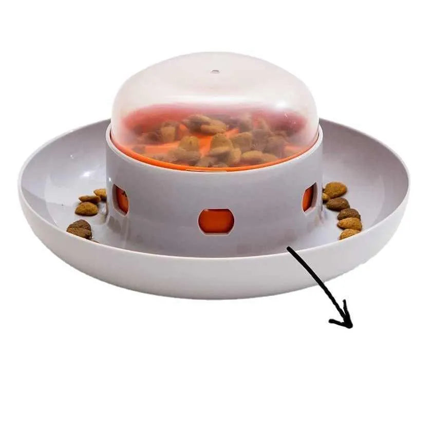 Automatic press leakage food feeder plastic slow feeder for dogs and cats dry kibble