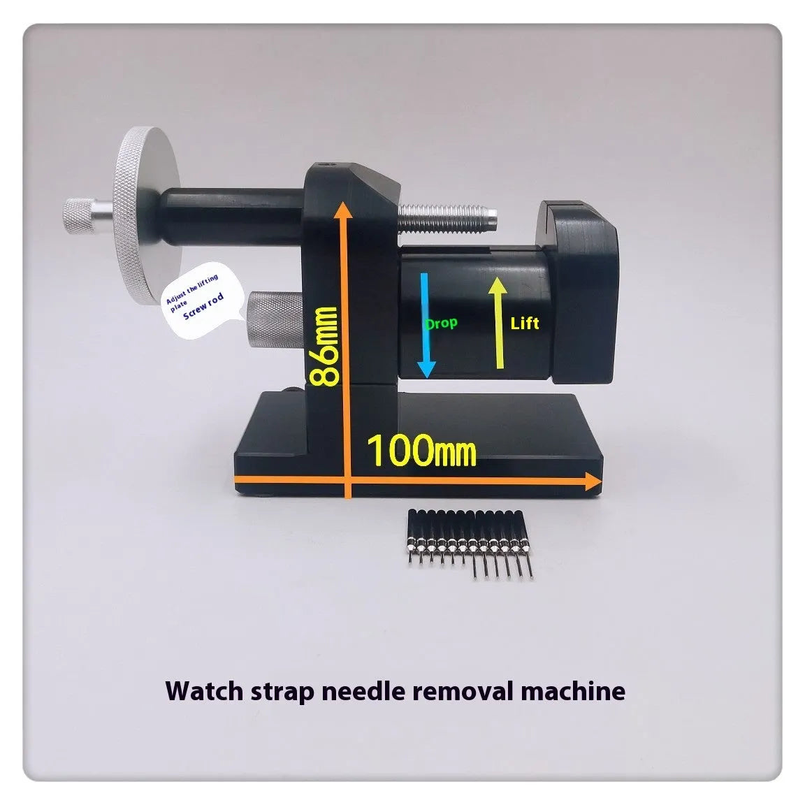 Alloy steel watch strap stripping machine tool with dimensions 150x115x80mm for professional repair workshops