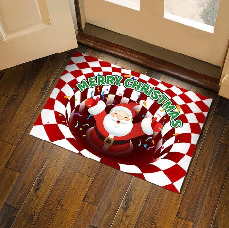 3D Geometric Stereoscopic Illusion Floor Mat for Pets in various sizes