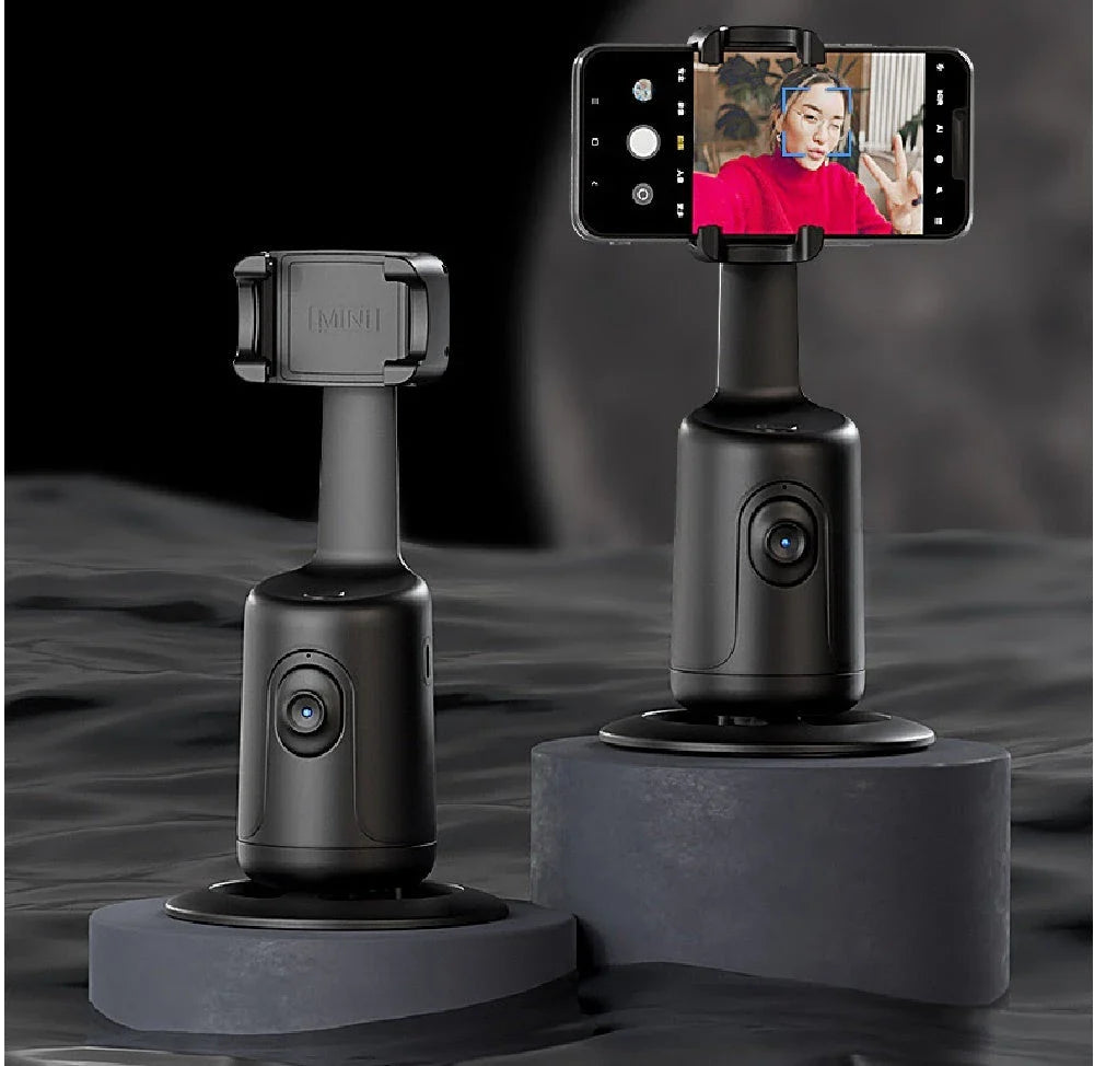 Hands-Free Smartphone Gimbal with AI Face Tracking for Smooth Video Stabilization and Professional-Grade Content Creation