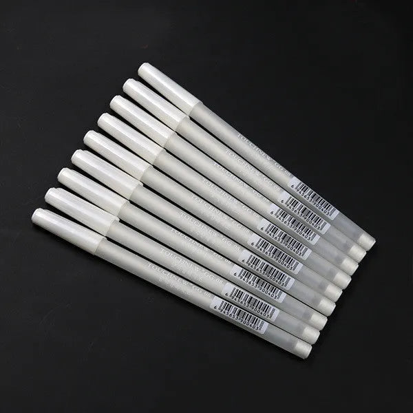 Black card hand-painted highlight pen with 0.8mm tip and plastic shell