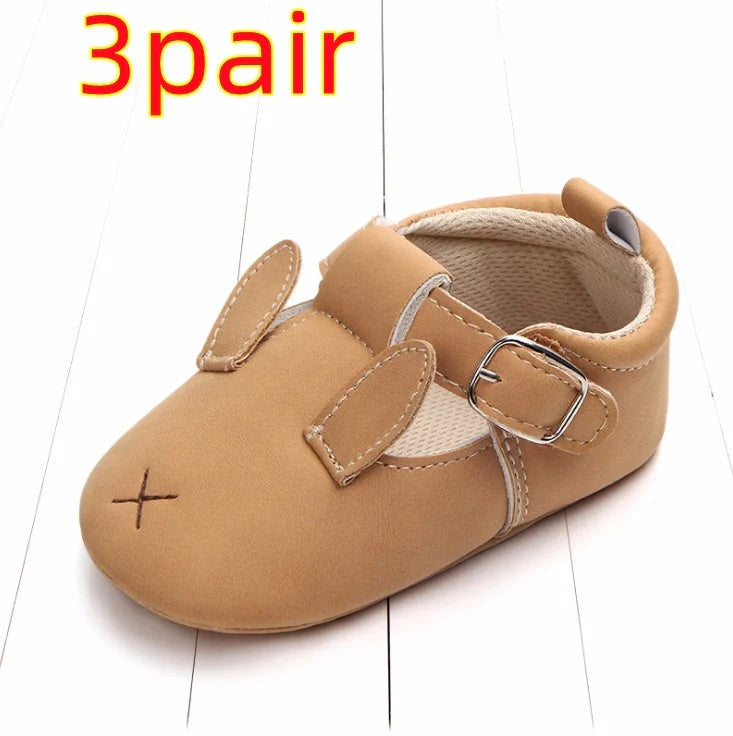 Cartoon animal baby shoes with non-slip soft bottom for spring and autumn wear