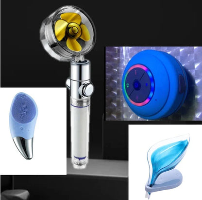 Mini Waterproof LED Speaker with Bluetooth connectivity and hands-free calling feature