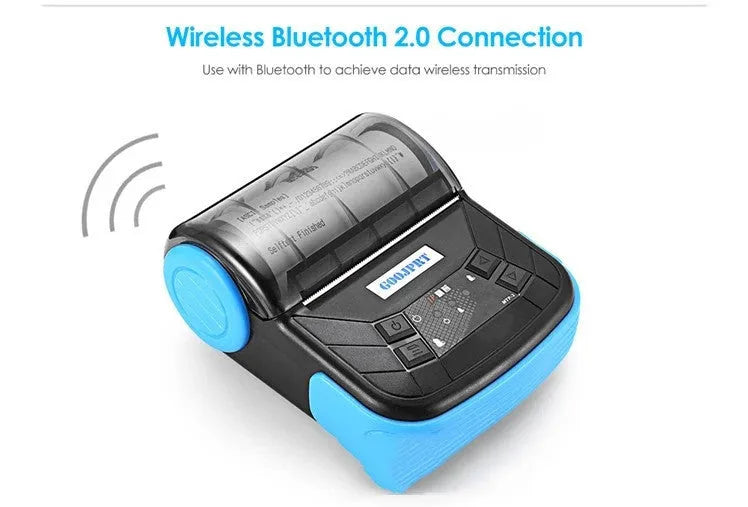 Thermal Bluetooth 80mm wireless handheld bill printer for takeaway label printing
