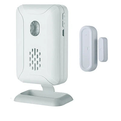 Wireless security door chime with 280-metre range, 5 modes, and adjustable alarm and lighting features