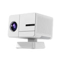HD 1080p auto focus home projector in black with 400 ANSI brightness for living room use