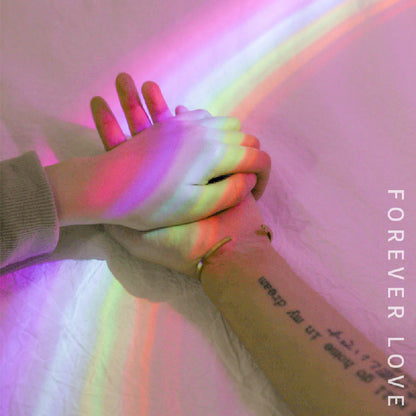 Colorful rainbow projection lamp with USB charging, perfect for kids' rooms