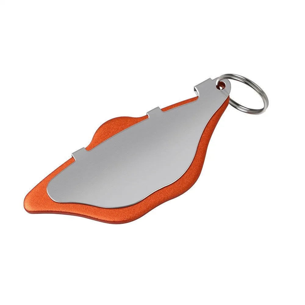 Mountain bike disc brake pads in black and orange with scratch-resistant metal construction