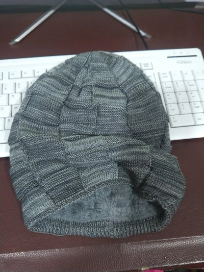 Unisex wool knitted beanie in various colors for winter warmth