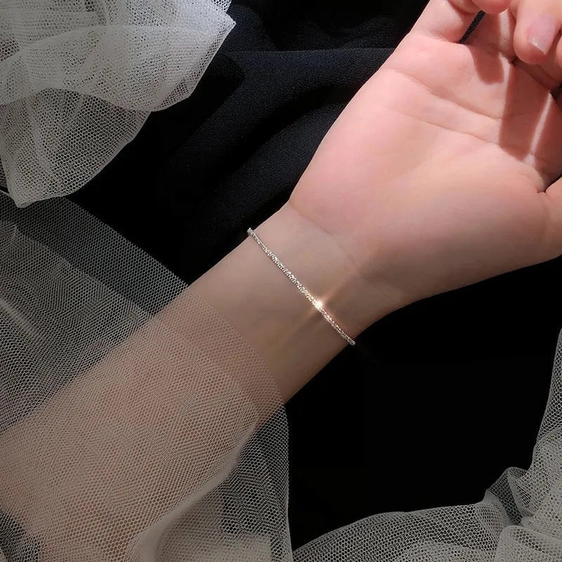 Starry bracelet sparkling cauliflower anklet in copper with a starry sky design