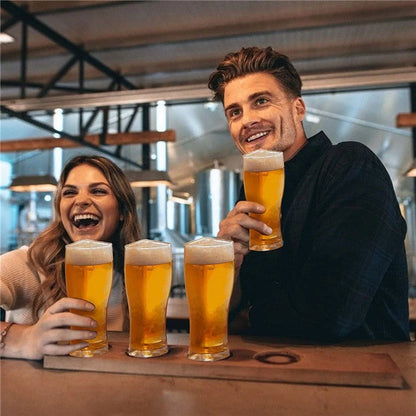 Super Schooner 4-part separable beer mug in clear plastic for durable, large capacity serving