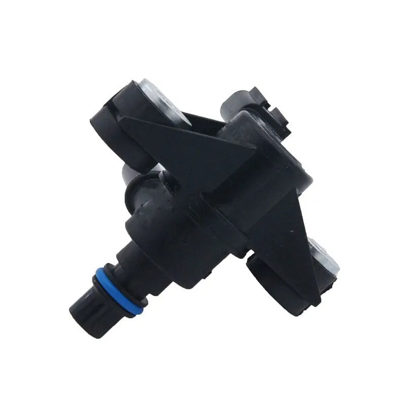Black ABS plastic turbocharger solenoid valve with AU5A-9G866-AB part number for Ford vehicles