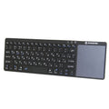 Zoweetek K12BT-1 mini wireless Bluetooth keyboard with touch pad and aluminium steel cover