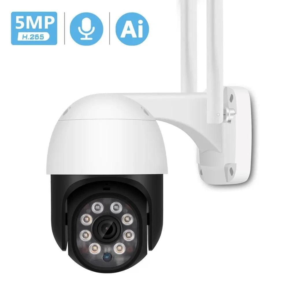 White 2 inch 5MP wireless security camera outdoor ABS mini ball with 6mm lens