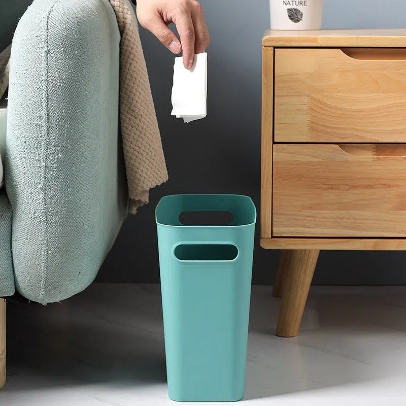 Extra thick PP toilet gap paper basket in six colours for home bathroom storage