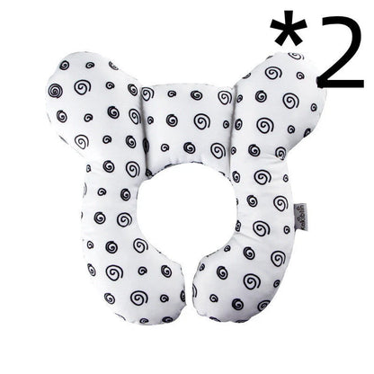 U-shaped baby head support pillow in various styles for car safety seats