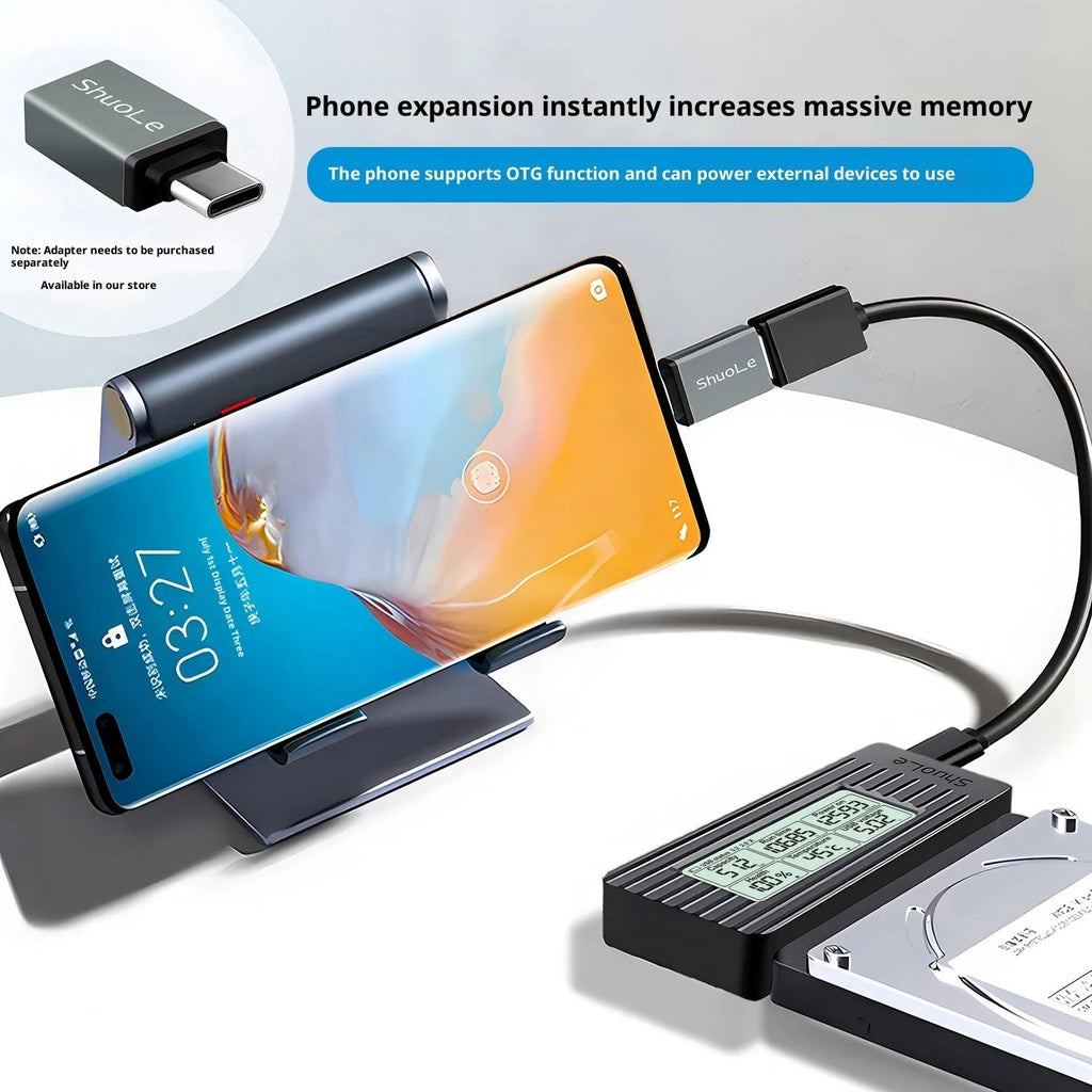 USB 3.2 solid state converter cable for 2.5/3.5 inch hard disk ABS adapter SLU25CLAC