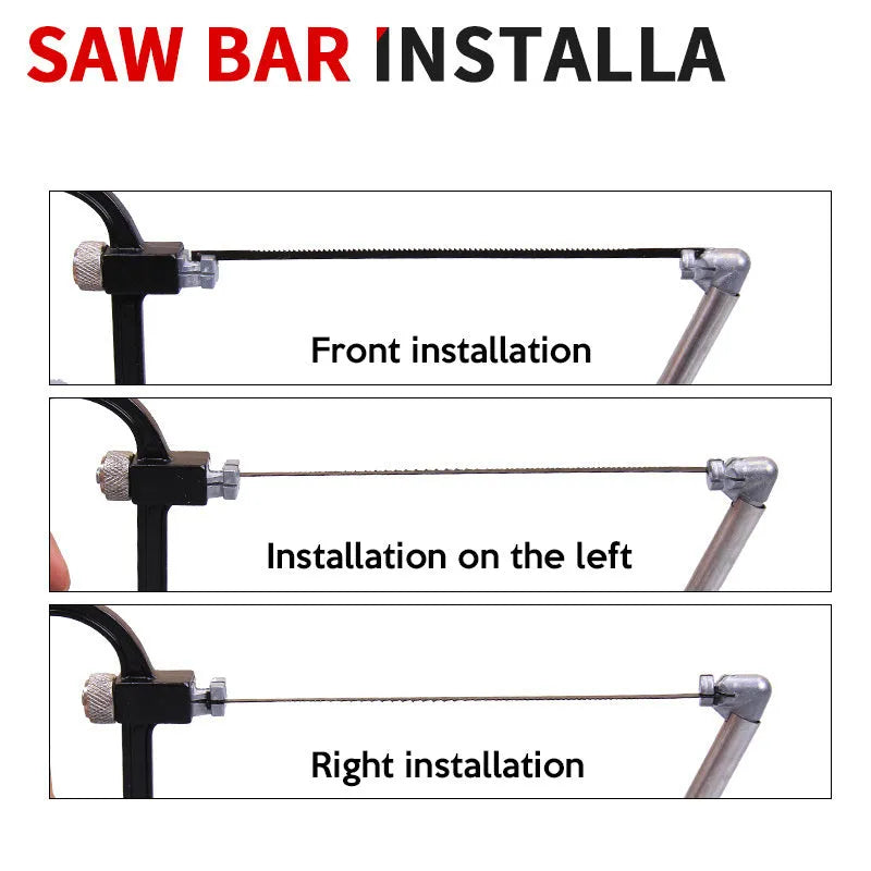 Practical seven-in-one alloy steel hand saw set for DIY woodworking cutting tasks with multiple blade options.