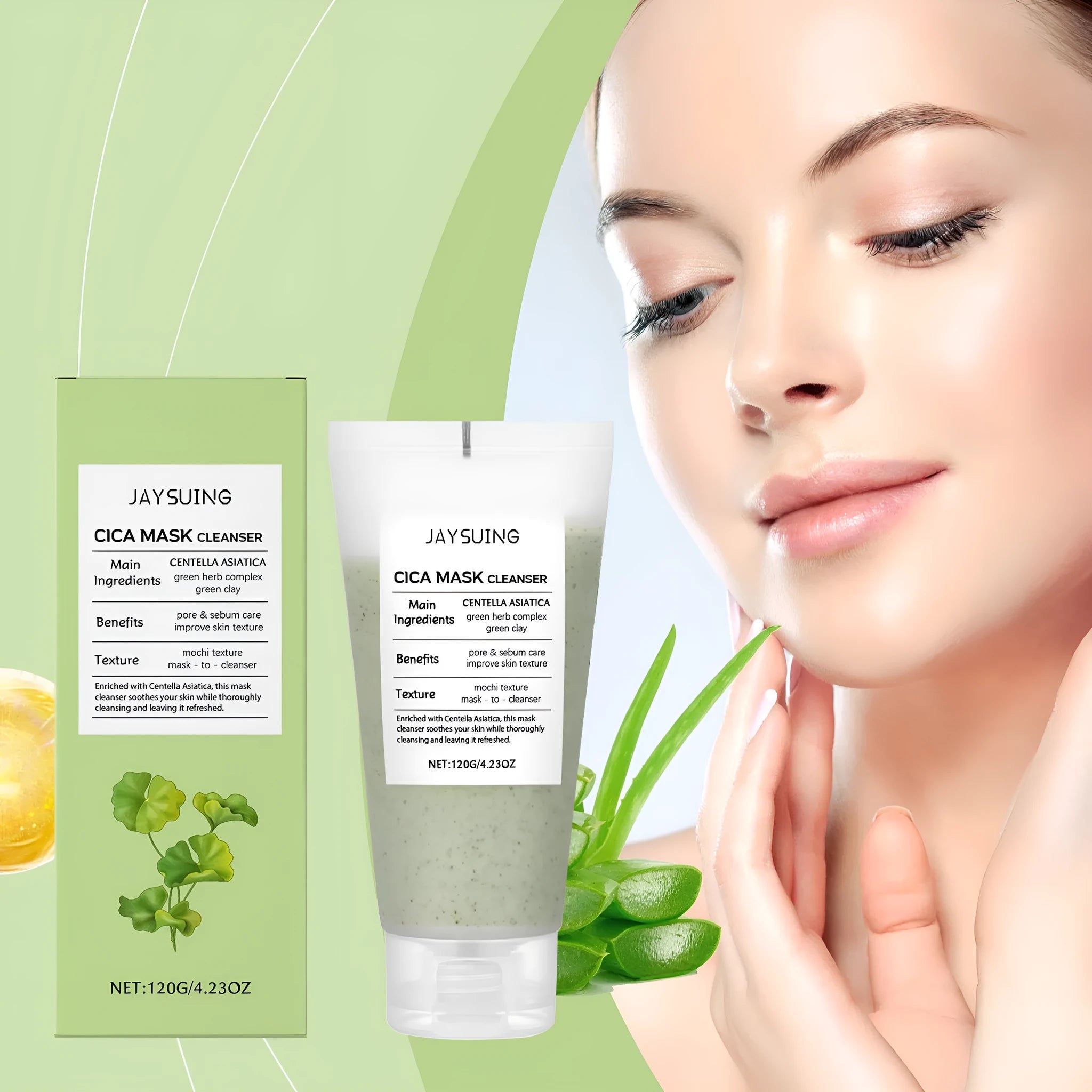 Centella Asiatica Soothing Facial Cleanser tube, 120g