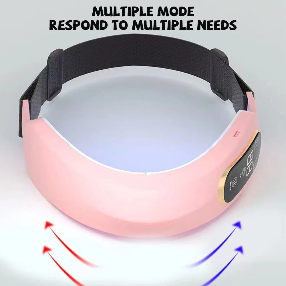 Microcurrent Face Massager with EMS and LED Photon Therapy in pink and white