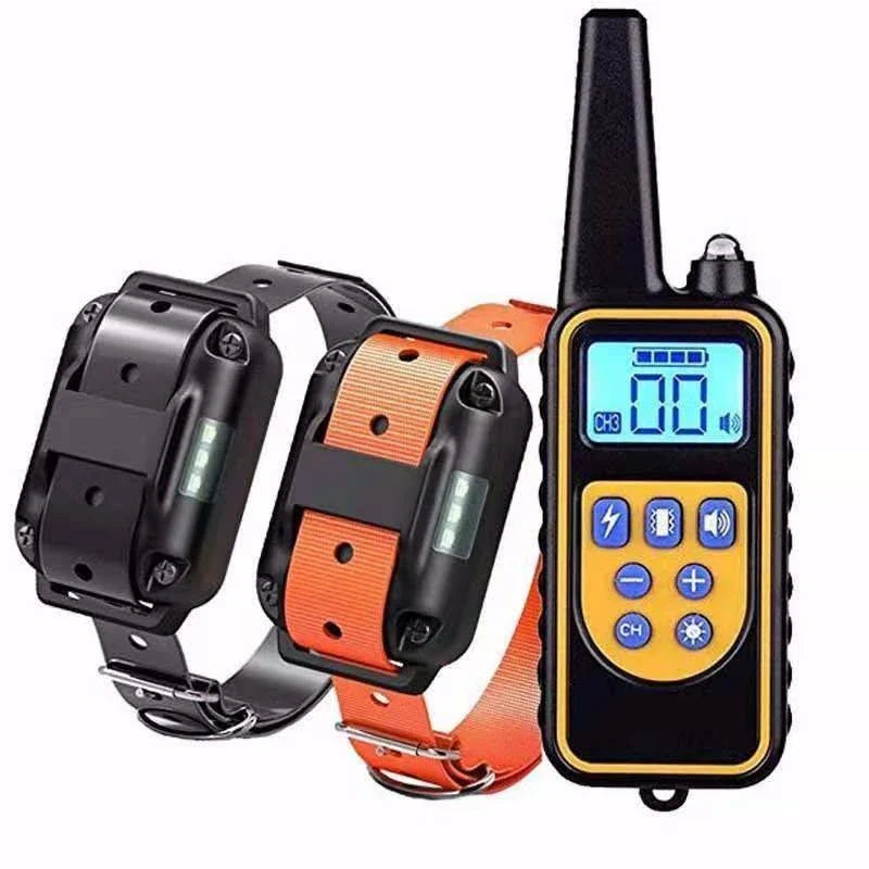 Advanced waterproof dog training collar with remote control and adjustable stimulation levels