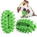 Green durable cactus-shaped dog toothbrush toy for medium to large aggressive chewers on a white background.