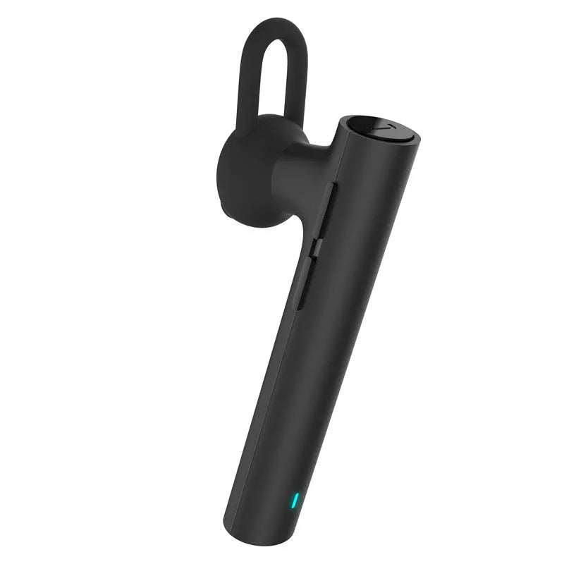 Wireless Bluetooth headset in black and white with compact 5.6cm design