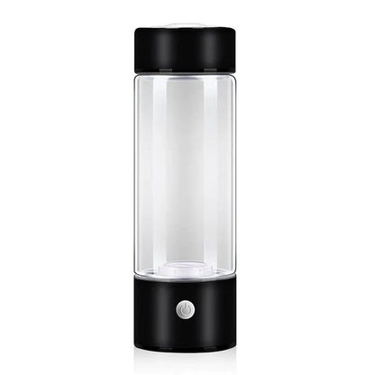 Premium Hydrogen Water Bottle with Rechargeable Generator - Crafted from Borosilicate Glass, Produces Hydrogen-Enriched Water in 3 Minutes, Supports Cellular Health and Nutrient Absorption