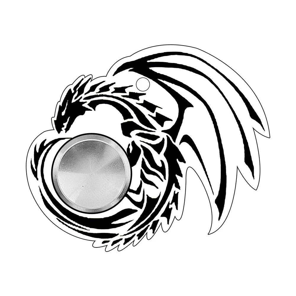 Original Puzzle Gyro Fidget Spinner Keychain for stress relief and focus improvement