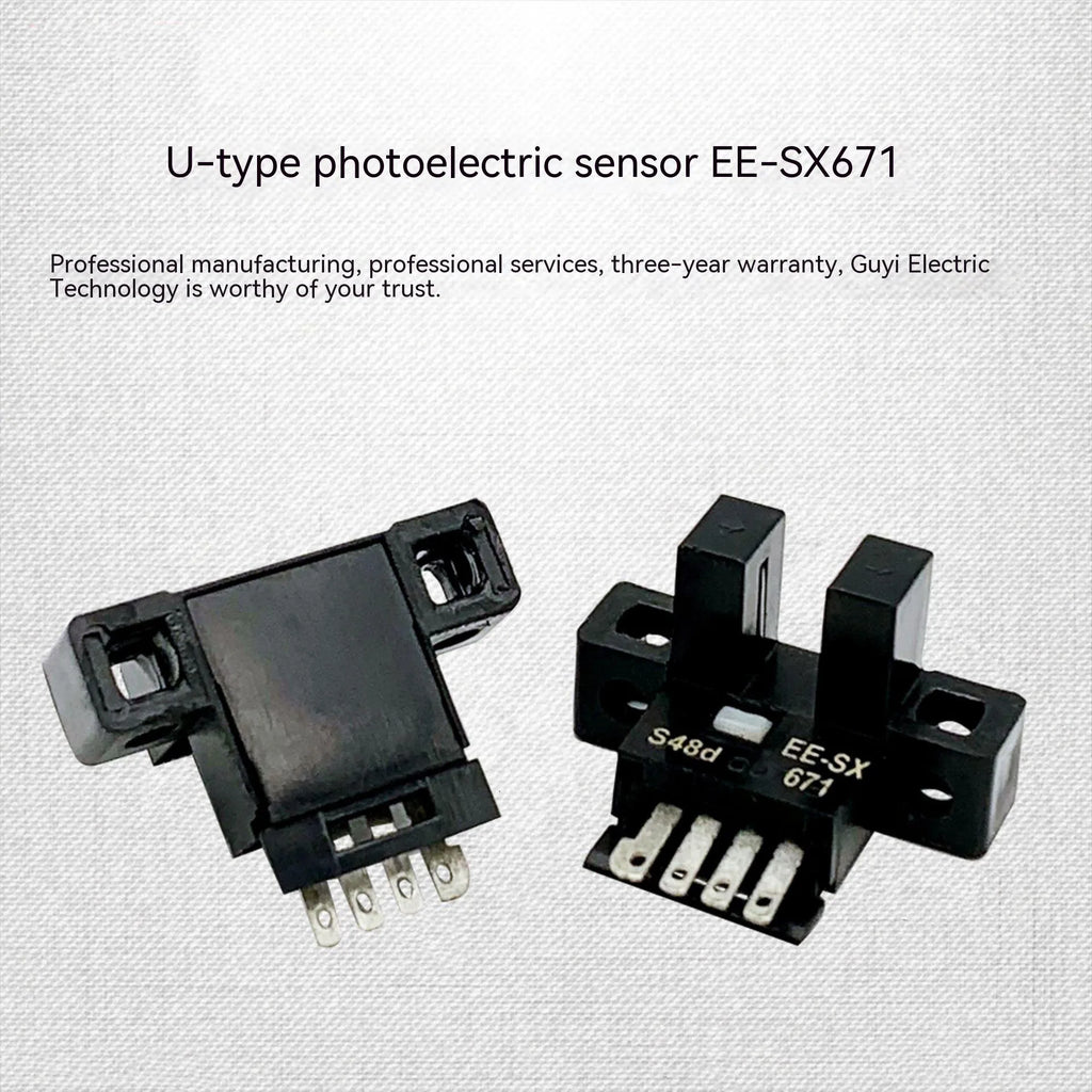 EE-SX671 miniature U-shaped groove photoelectric switch with NPN output and polycarbonate shell