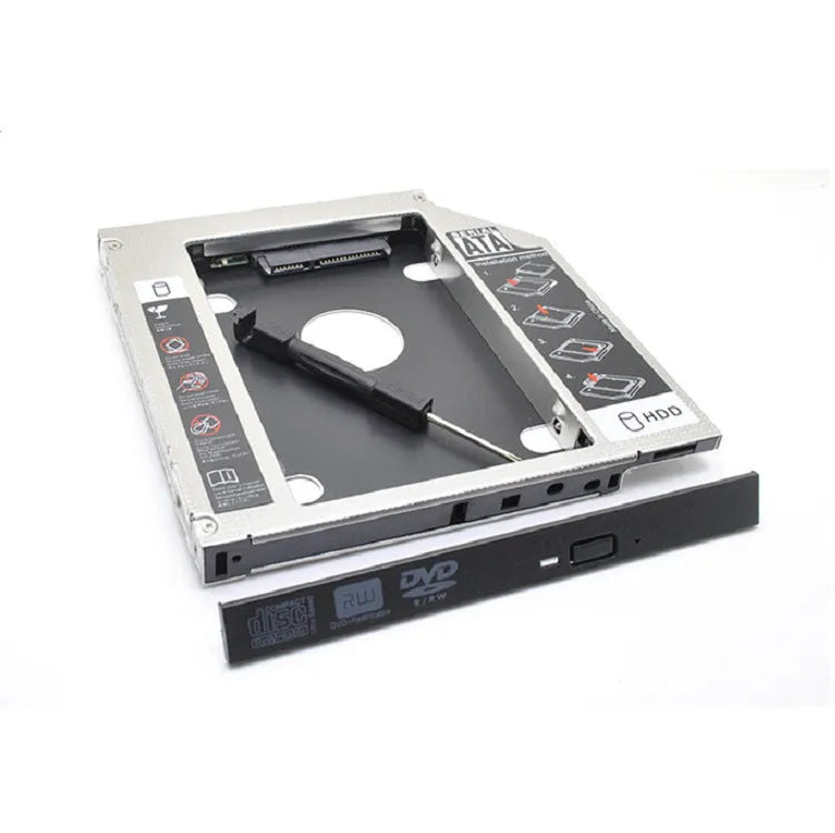 9.55mm aluminium hard drive bracket for 9.5mm optical drive bay laptop upgrade mounting