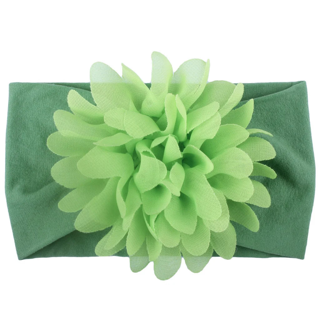 Handmade chiffon flower headband for babies in various colours