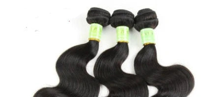 Xuchang hand-woven real human hair wig with body wave texture shown in natural style