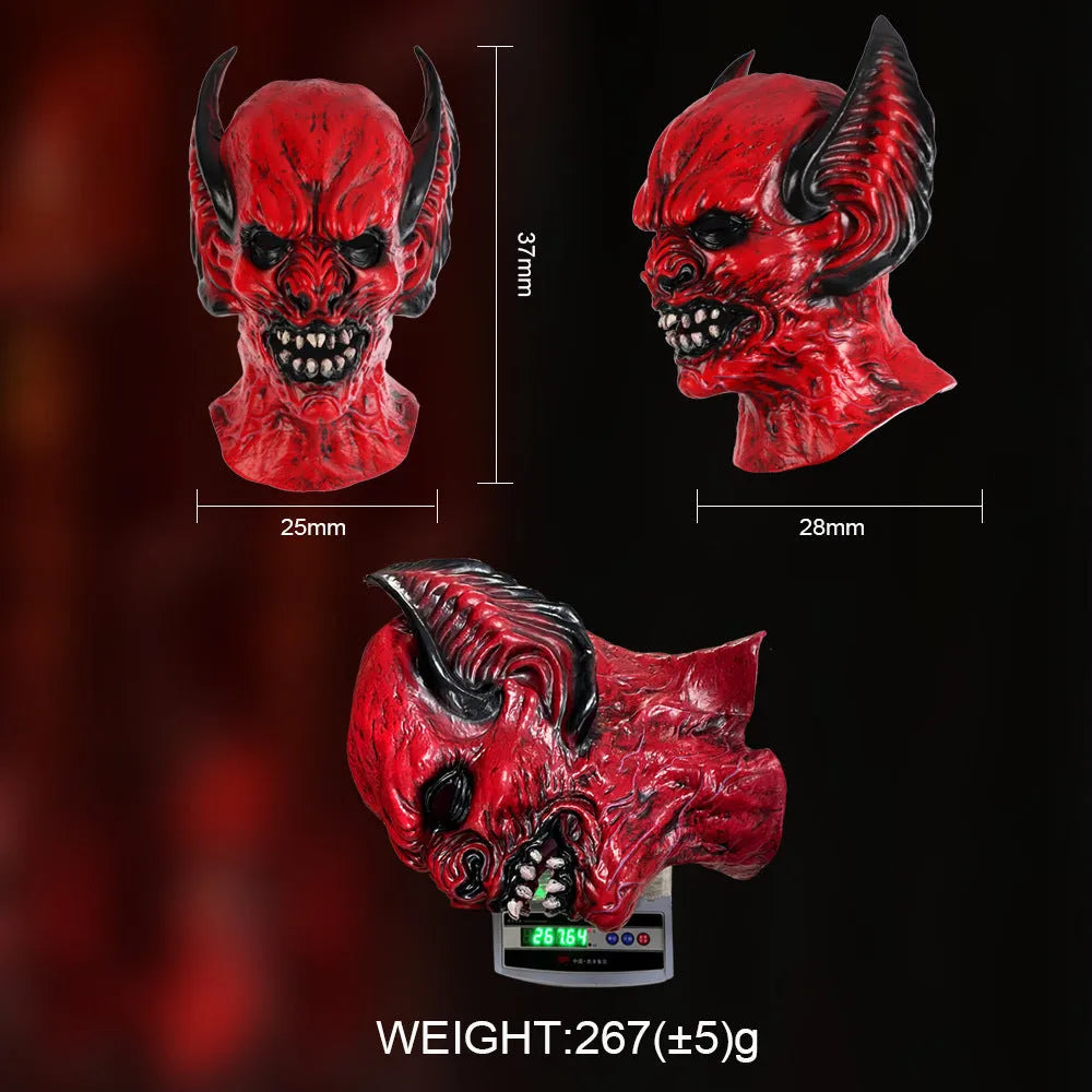 Red bat head cover horror mask made from RP foam for Halloween and party events