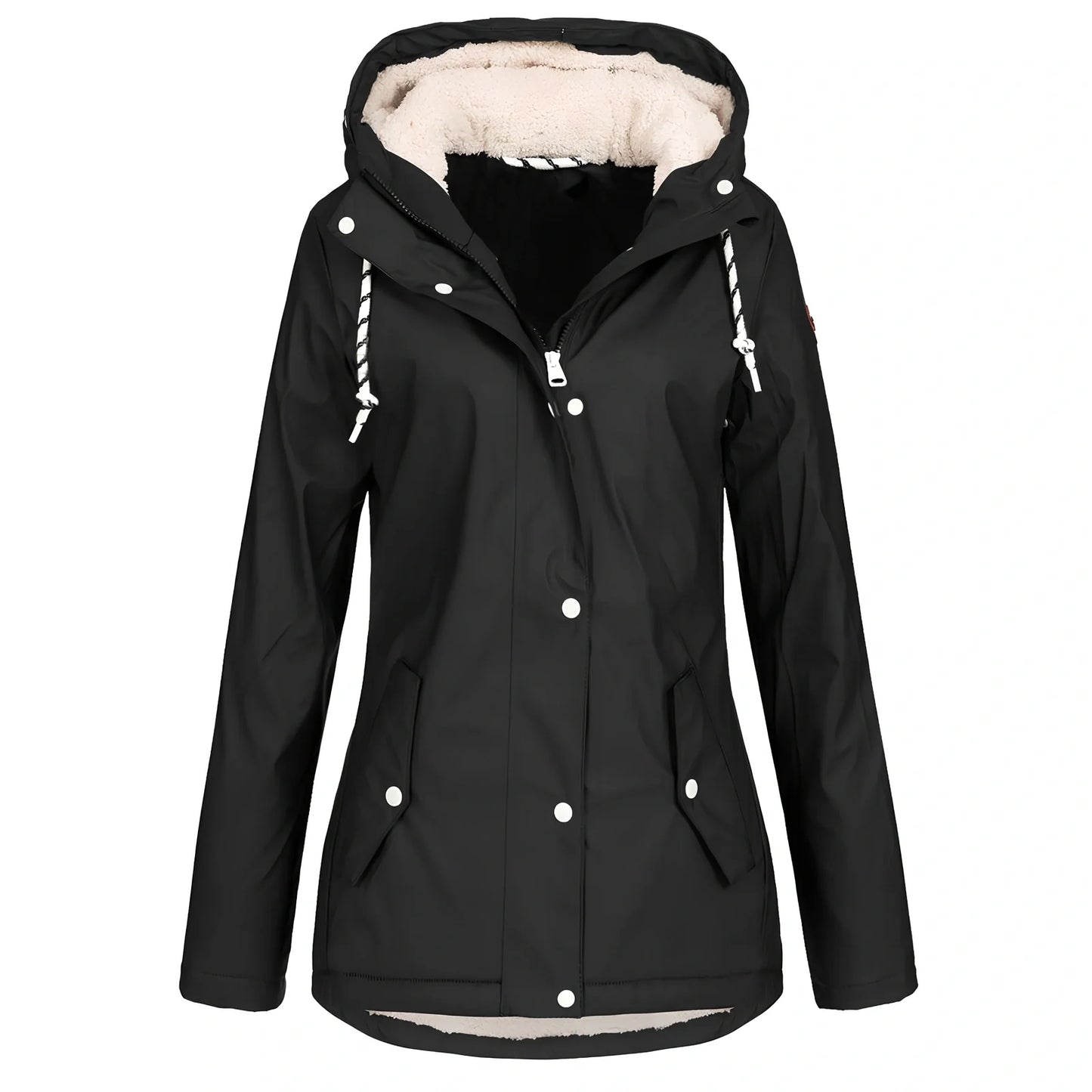 Women's outdoor winter jacket in Army Green, Black or Yellow with size range M to 4XL