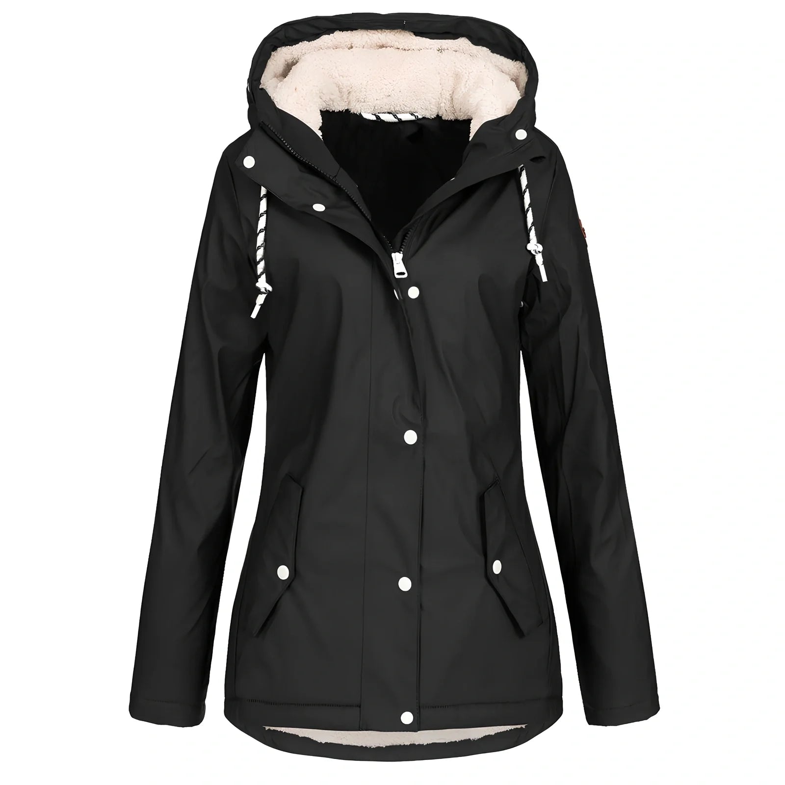 Women's outdoor winter jacket in Army Green, Black or Yellow with size range M to 4XL